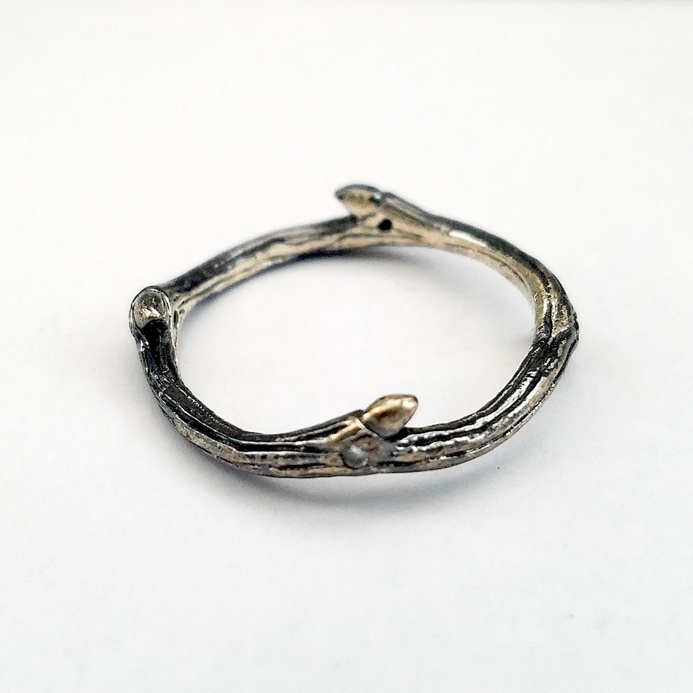 Dainty Twig/Branch Ring Materials Unknown Size 7.5